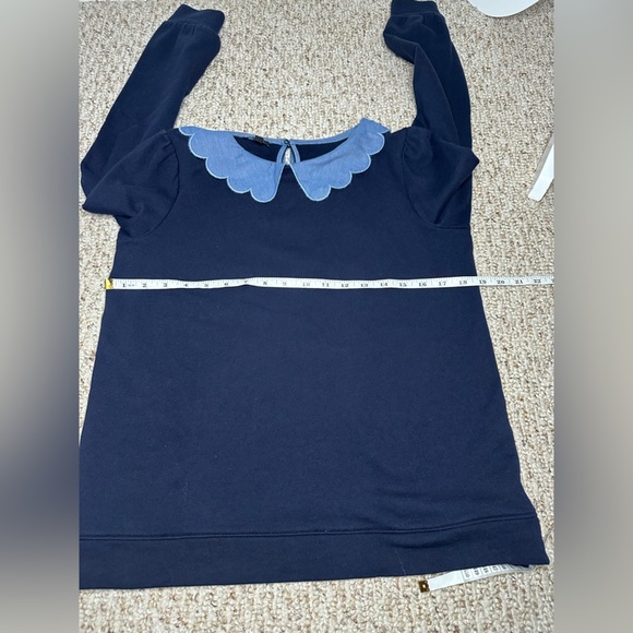Talbots Navy Sweater with Blue Collar size SP - Picture 10 of 10